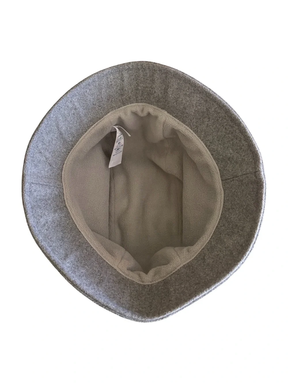 Lands’ End Cashtouch Cloche Bucket Hat Gray L/XL